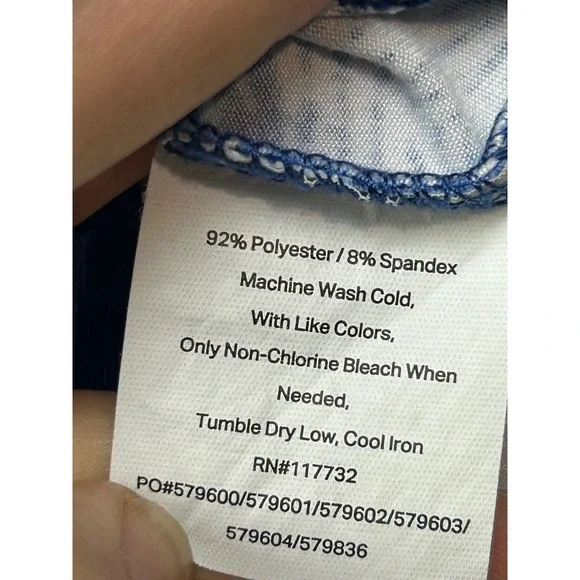 Tranquility by Colorado Clothing Womens Skort XL Blue White Fern Print - Picture 6 of 7